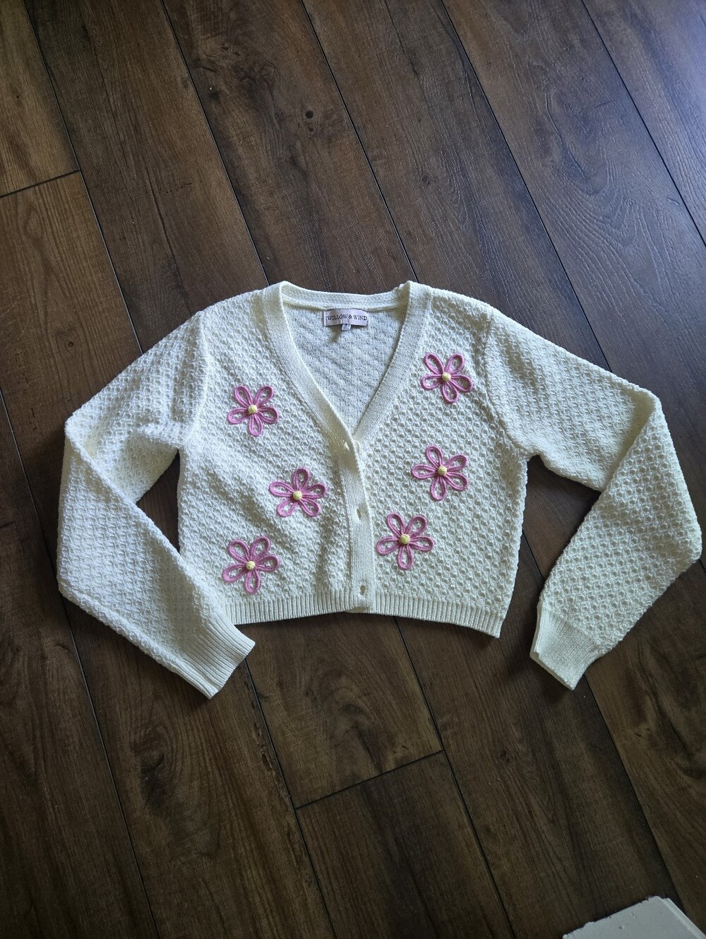 Willow & Wind flower crop cardigan